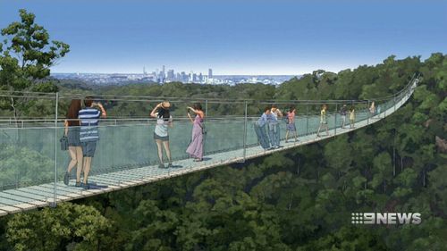 The $15 million will feature the largest suspension bridge in the southern hemisphere. (9NEWS)