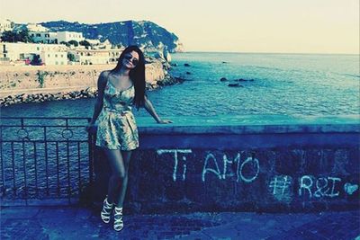 Taking time out to see the sights, the birthday girl took to the streets. <br/><br/>@selenagomez: Ti amo