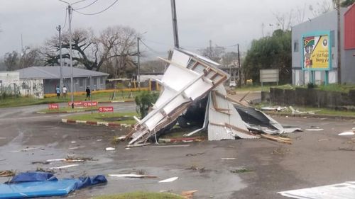 Damage by two cyclones in Vanuatu.