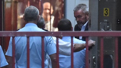 Borce Ristevski arrives to the Supreme Court of Victoria today.