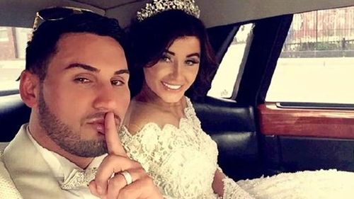 Salim Mehajer with his now estranged wife on their infamous wedding day.