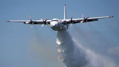 A Hercules C-130 water-bomber like the one which crashed in southern NSW.