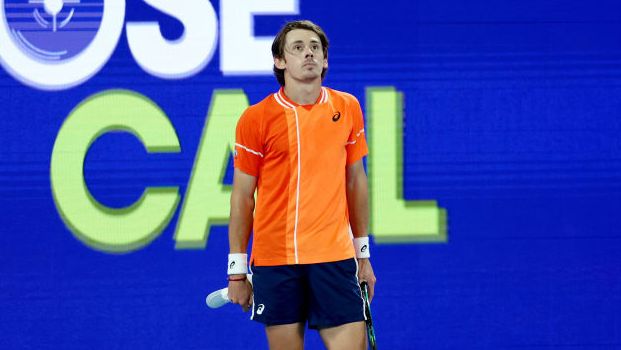 Alex de Minaur of Australia at Melbourne Park.