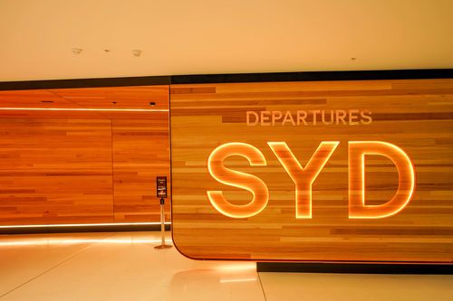 The man was arrested at Sydney Airport.