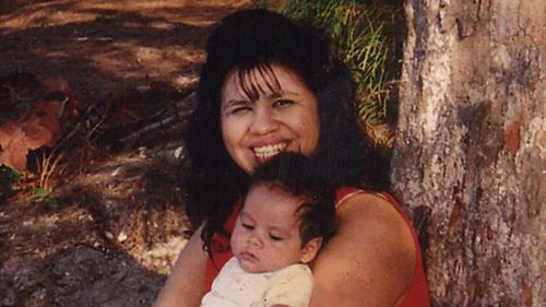 Texas death row inmate Melissa Lucio is holding one of her sons, John. 