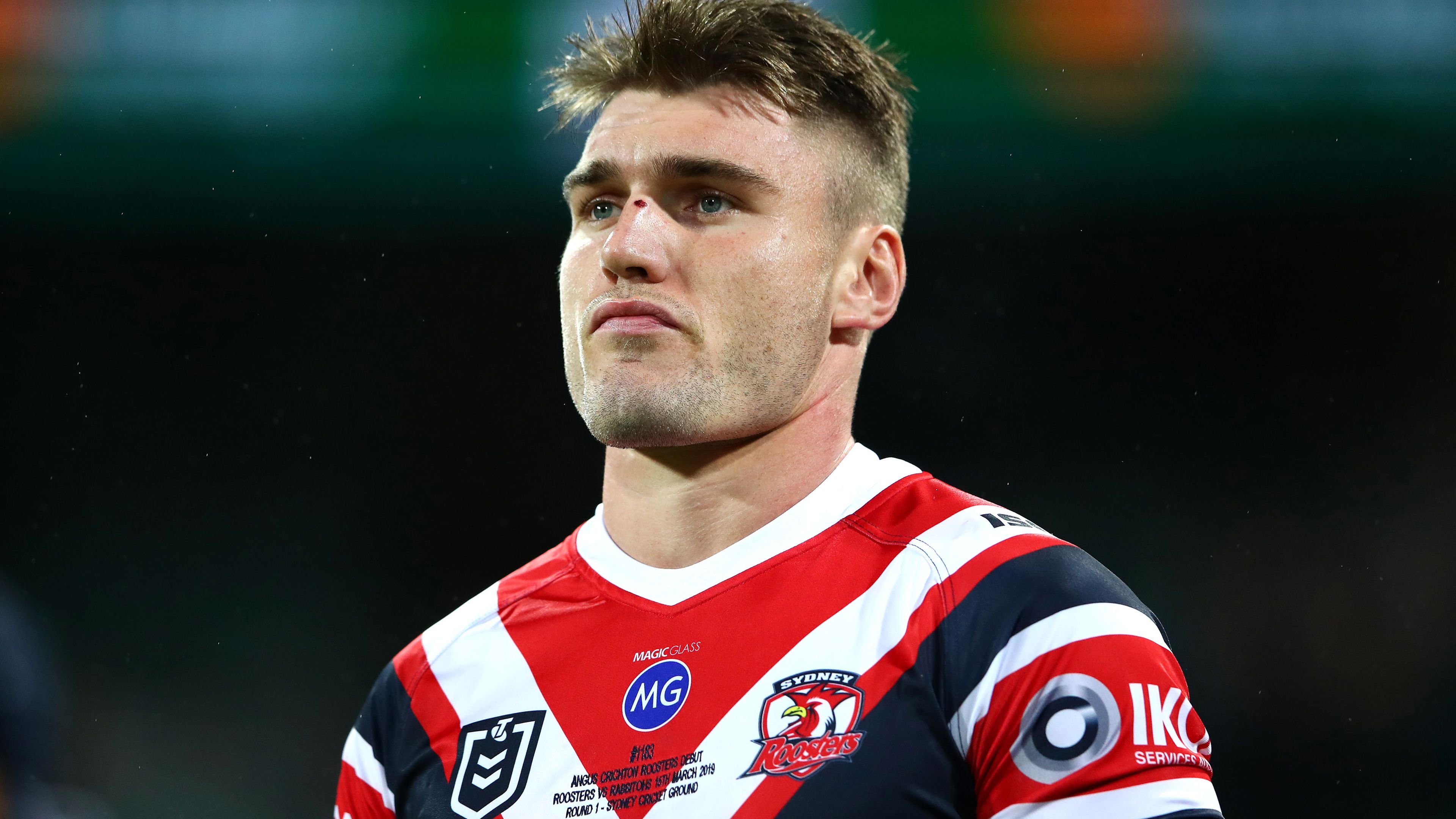 Sydney Roosters recruit Angus Crichton unfazed by 'traitor' sledge