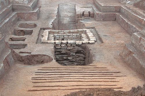 The tomb contained five pits for special items. (Supplied)