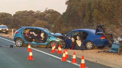 The fatal crash occurred on the Sturt Highway on Wednesday night.