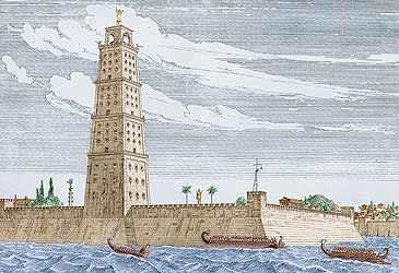 Which island was the Lighthouse of Alexandria built on?
