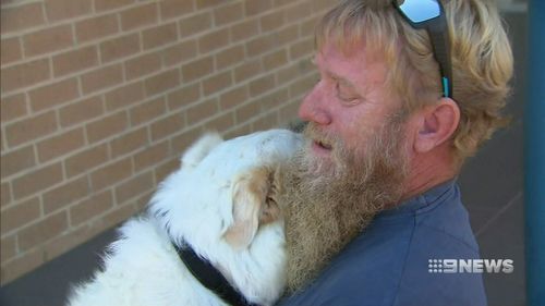 Tim Barrot was beyond tears when he thought he wouldn't see his beloved dog Medusa again.