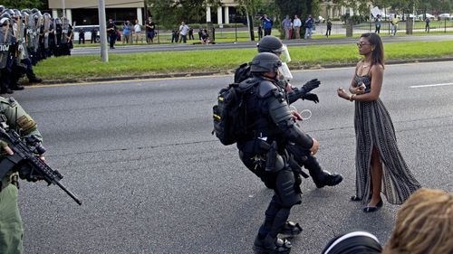 Photograph of black woman's arrest heralded as Black Lives Matter movement's 'defining' image