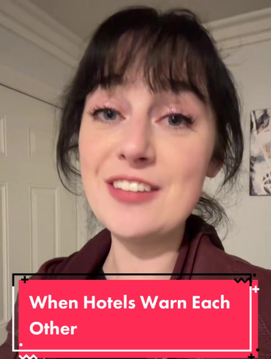 hotel manager warning about unruly guests