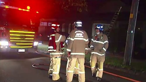 The fire happened at Berrima Ave, Malvern, in Melbourne's east. (9NEWS)