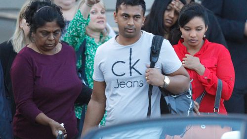 Family members of Myuran Sukumaran return to Sydney after the execution. (AAP)