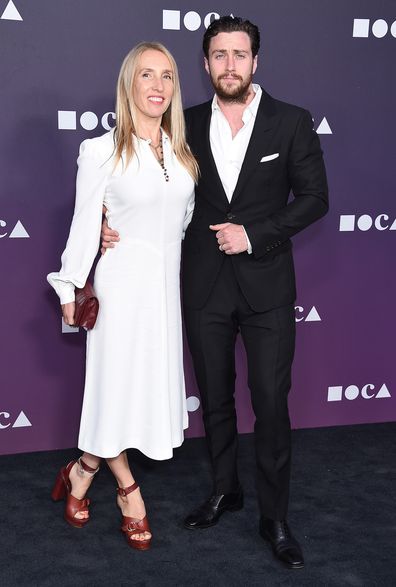 Sam and Aaron Taylor-Johnson in 2019