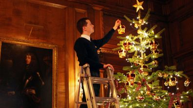 The Queen S Christmas Tree For 2018 Is Up In Buckingham Palace