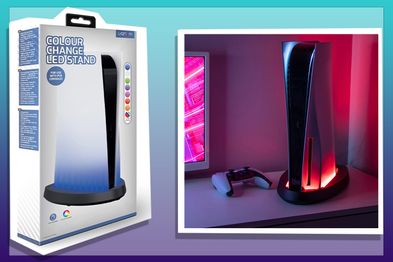 9PR: Venom Multi-Colour LED Light-up Console Stand for PS5