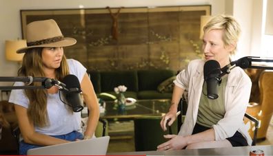 Anne Heche and podcast co-host Anne Duffy discuss her relationship with Ellen DeGeneres.