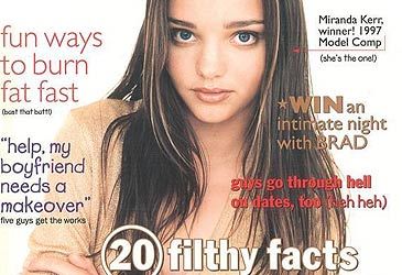 Miranda Kerr's career began at 13 when she won which magazine's model competition?