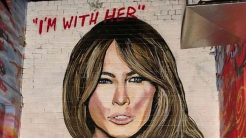 Lushsux's artwork of Melania Trump. (Facebook)