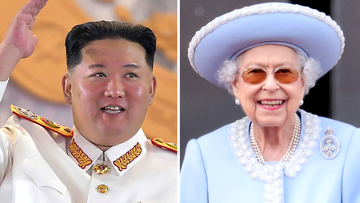 Kim Jong Un  - Queen Elizabeth II Split.