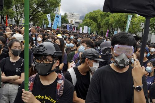 The demonstrations began in response to a proposed extradition law and have expanded to include other grievances and demands for democracy in the semiautonomous Chinese territory. (AP Photo/Vincent Yu)