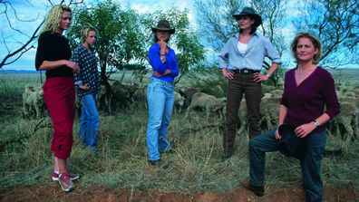 Rachael Carpani (Jodi Fountain), Jessica Napier (Becky Howard), (Tess Silverman-McLeod) Lisa Chappell (Claire McLeod) and Sonia Todd (Meg Fountain).