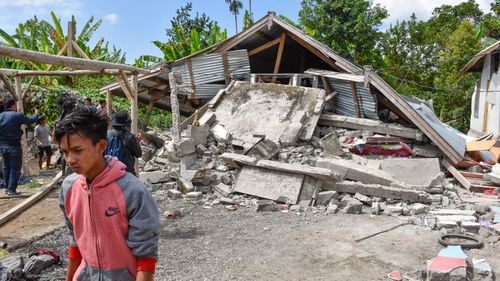 Many houses and businesses were destroyed in last week's quake. Image: AAP