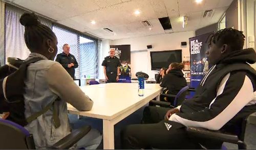 The new internship program is offering eight teenagers who arrived in Australia as refugees the chance to learn what it takes to be a police officer.