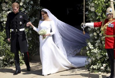 Meghan Markle's wedding dress display 