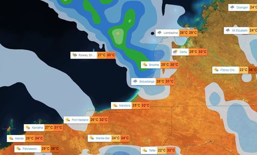  Broome has broken its annual record after receiving more than 1500mm of rain. (Weatherzone)