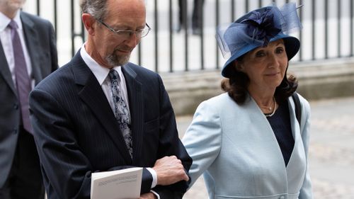 Stephen Hawking's former wife Jane Hawing attended the service. Picture: Getty