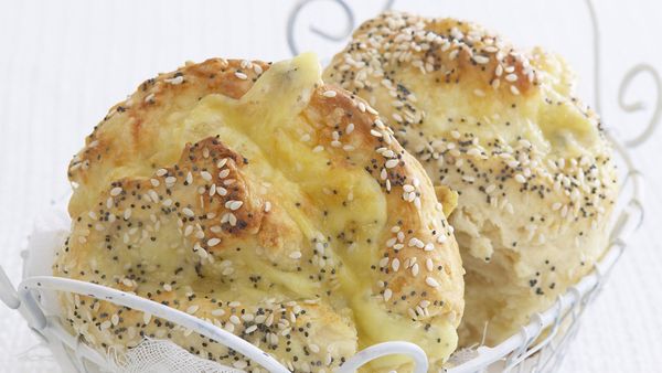 Cheese and sesame damper