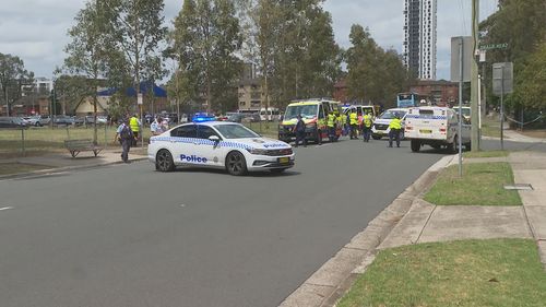 Man dies hit by bus Liverpool, Sydney.