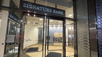 A branch of Signature Bank in New York. Regulators announced that the New York-based bank had failed and was being seized. 
