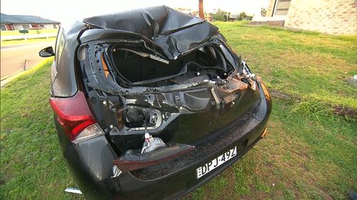 Bass Hill crash 190709 allegedly drunk driver smashes into new Toyota Corolla charged crime news Sydney NSW