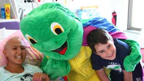 Bryce U’ren's mission is to give a Super Max the Turtle night-light to every child suffering from cancer in Australia and New Zealand.
