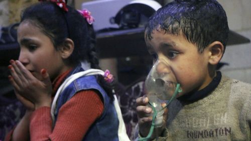 Aid groups say chemical weapons were used in the attack. (Supplied)