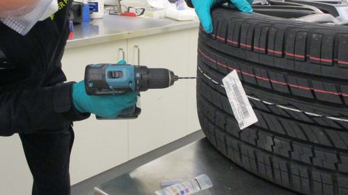 A marriedï»¿ couple will spend up to nine years in prison over a drugs plot which saw them try and import 56kg of cocaine from Switzerland hidden in car tyres.â€‹The man, aged 60, and his wife, 52, from Nollamara Perth were convicted last November.
