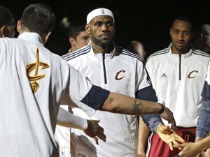 Cleveland Cavaliers' LeBron James. (AAP)