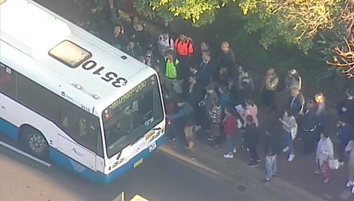 Commuters will need to catch buses after train delays from an earlier fire.