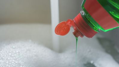 dish soap, dishwashing liquid, detergent