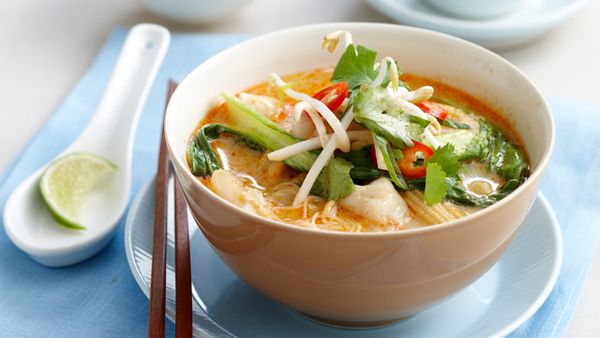Spicy coconut fish soup for $9.60