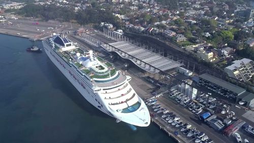 NSW Port Authority workers prepare to welcome cruise ships back to Sydney Harbour.