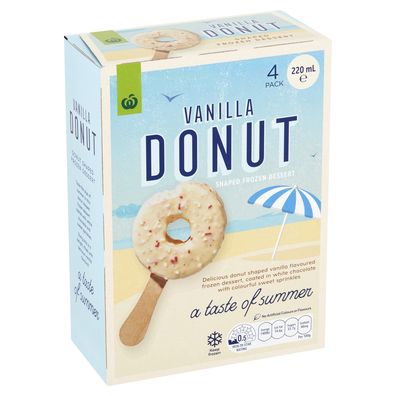 Woolworths unveils Donut-shaped ice creams