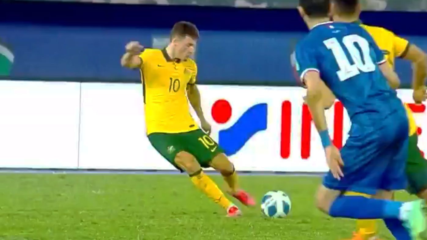 Ajdin Hrustic stars for the Socceroos.