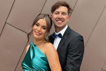Chaz Mostert and his fiancee 