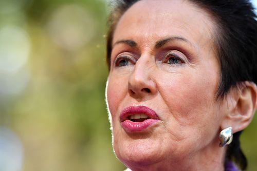 Lord Mayor of the City of Sydney Clover Moore speaks to the media after a Town Hall meeting to discuss the removal of a tent city in Martin Place. (AAP)