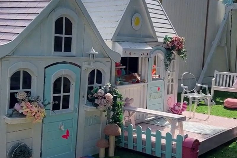 Mum wows with completely personalised cubbyhouse