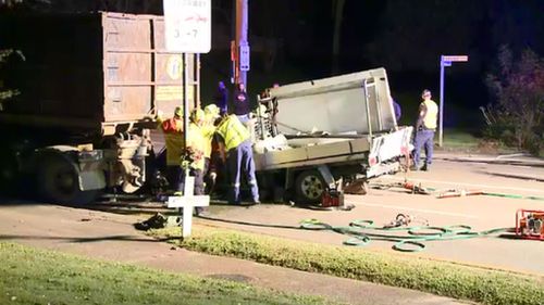 Driver rescued after becoming wedged under garbage truck in Sydney’s south